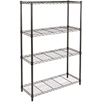 Amazon Basics - Estantería con 4 baldas- negro